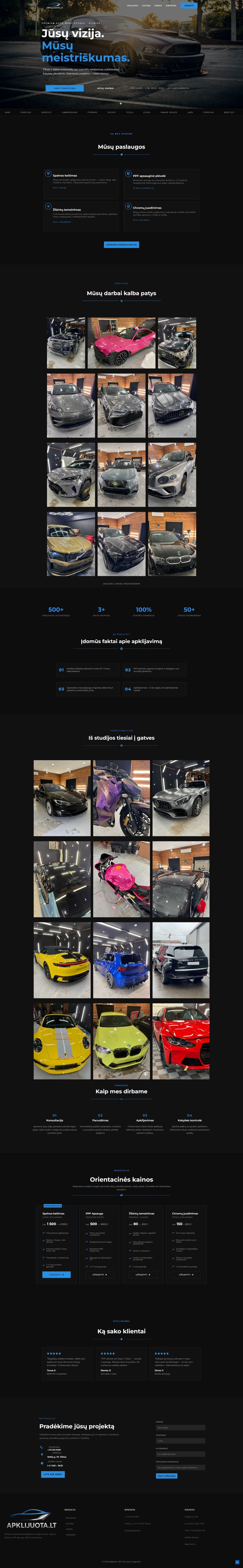 apklijuota.lt — automobilių apklijavimo studija
